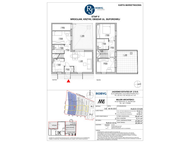 Dom w inwestycji Robyg Jagodno, budynek Rezerwacja, symbol RJ5/D1/D16/B » nportal.pl