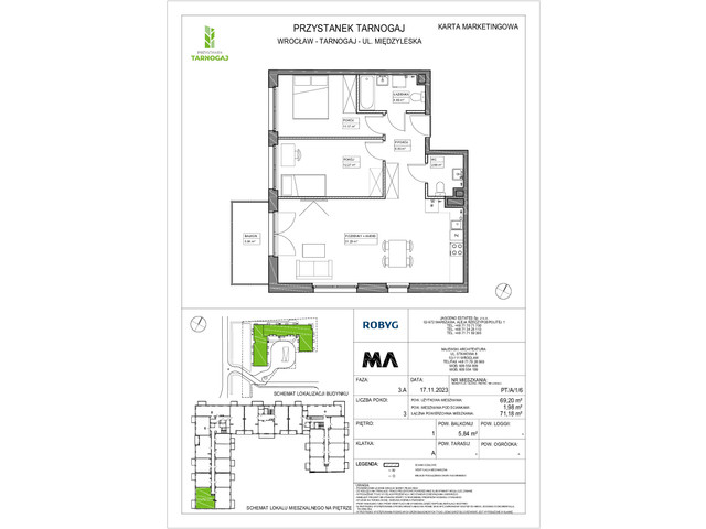 Mieszkanie w inwestycji Przystanek Tarnogaj, symbol PT/A/1/6 » nportal.pl