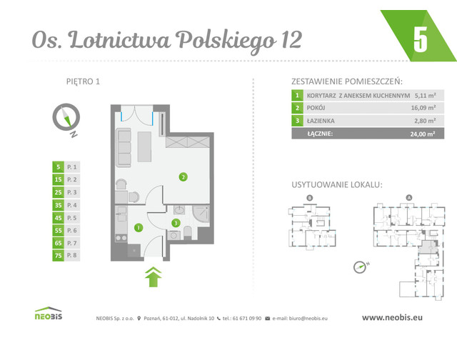 Mieszkanie w inwestycji OS. LOTNICTWA POLSKIEGO 12, symbol 5 » nportal.pl