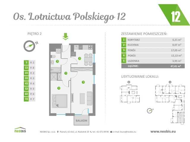 Mieszkanie w inwestycji OS. LOTNICTWA POLSKIEGO 12, symbol 12 » nportal.pl