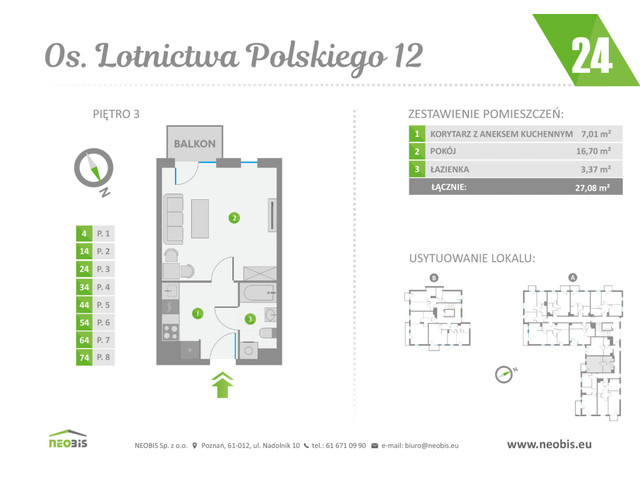 Mieszkanie w inwestycji OS. LOTNICTWA POLSKIEGO 12, symbol 24 » nportal.pl