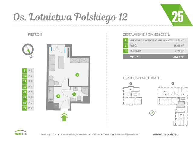 Mieszkanie w inwestycji OS. LOTNICTWA POLSKIEGO 12, budynek Rezerwacja, symbol 25 » nportal.pl