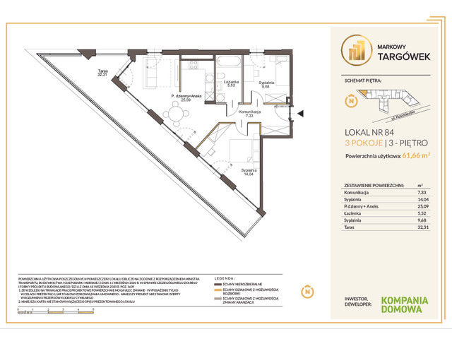 Mieszkanie w inwestycji MARKOWY TARGÓWEK, symbol 84 » nportal.pl