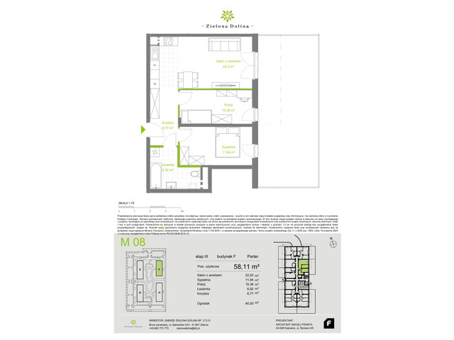 Mieszkanie w inwestycji Zielona Dolina, symbol OZ-F-M8 » nportal.pl