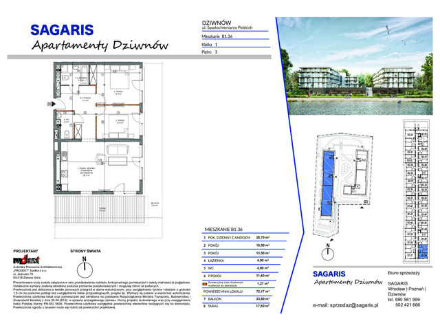 Mieszkanie w inwestycji Apartamenty Dziwnów, budynek Promocja!, symbol B1.36 » nportal.pl