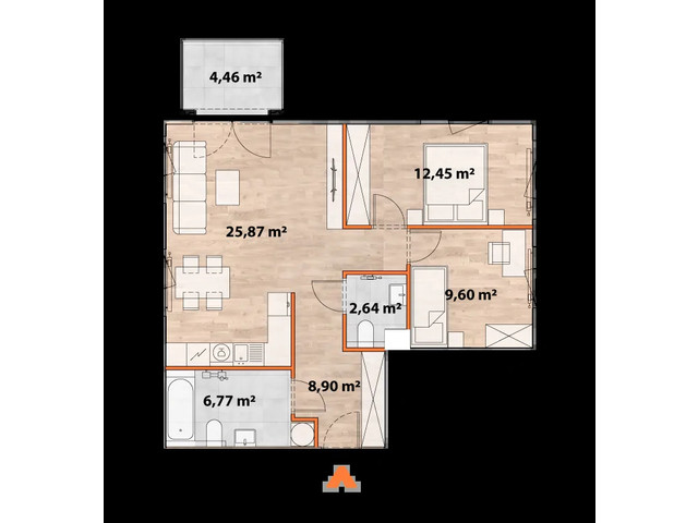 Mieszkanie w inwestycji Apartamenty Portowa, symbol 43/POR-C.06.03 » nportal.pl