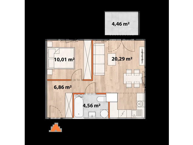 Mieszkanie w inwestycji Apartamenty Portowa, symbol 43/POR-A.06.04 » nportal.pl