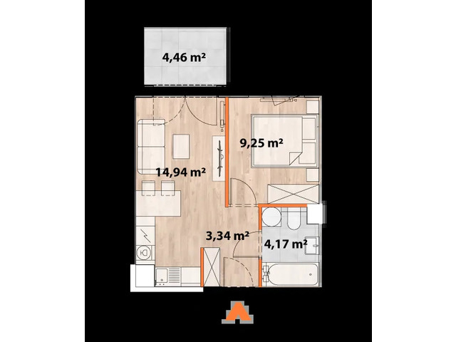 Mieszkanie w inwestycji Apartamenty Portowa, symbol 43/POR-A.06.02 » nportal.pl