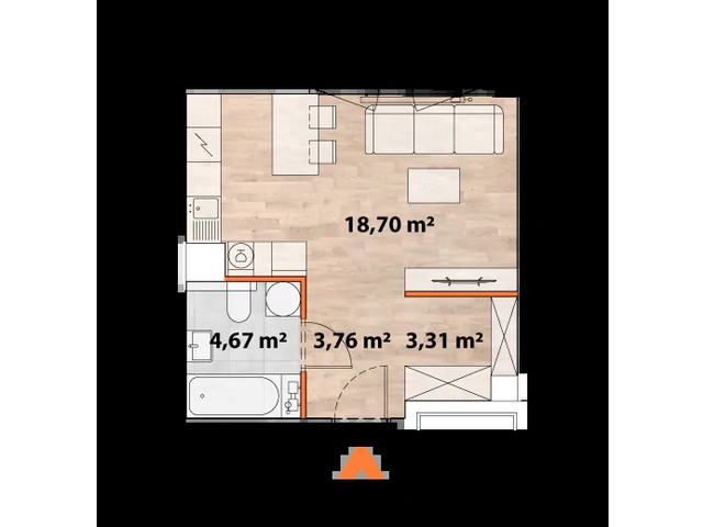 Mieszkanie w inwestycji Apartamenty Portowa, symbol 43/POR-A.02.06 » nportal.pl