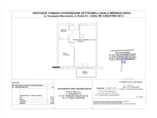 Mieszkanie w inwestycji Rolna 8/14 etap II, symbol B1/3 » nportal.pl