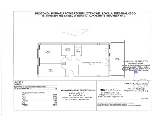 Mieszkanie w inwestycji Rolna 8/14 etap II, symbol B3B/15 » nportal.pl