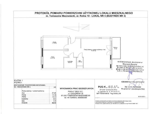 Mieszkanie w inwestycji Rolna 8/14 etap II, budynek Rezerwacja, symbol B3B/5 » nportal.pl