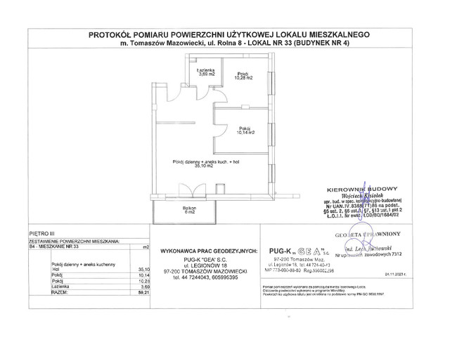 Mieszkanie w inwestycji Rolna 8/14 etap II, symbol B4/33 » nportal.pl