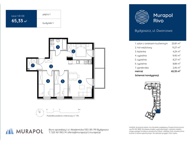 Mieszkanie w inwestycji Murapol Rivo, symbol 1.B.1.08 » nportal.pl