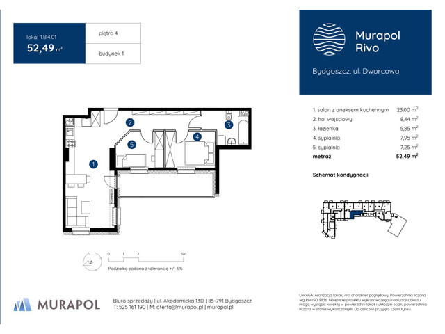 Mieszkanie w inwestycji Murapol Rivo, symbol 1.B.4.01 » nportal.pl