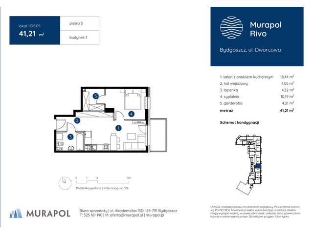 Mieszkanie w inwestycji Murapol Rivo, symbol 1.B.5.05 » nportal.pl