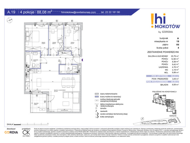 Mieszkanie w inwestycji Hi Mokotów, symbol A.19 » nportal.pl