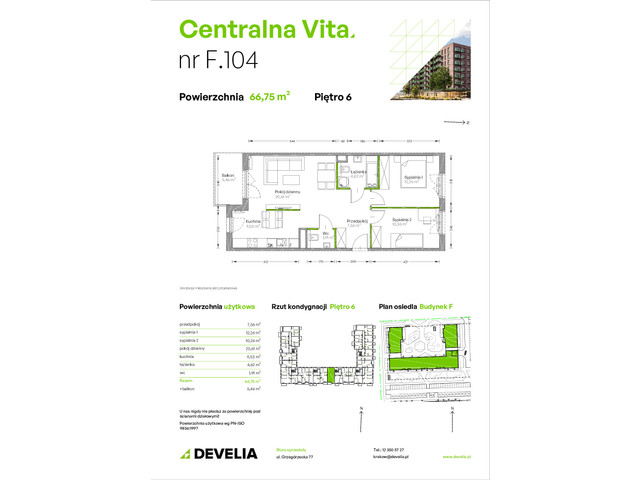 Mieszkanie w inwestycji Centralna Vita, symbol F.104 » nportal.pl