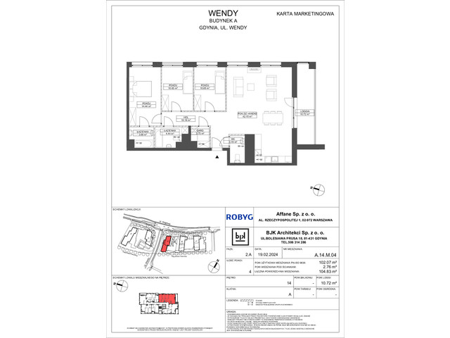 Mieszkanie w inwestycji Wendy, symbol A14M04 » nportal.pl