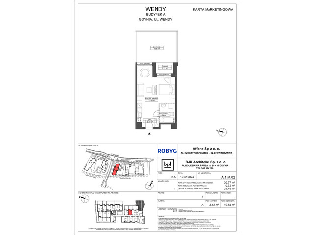 Mieszkanie w inwestycji Wendy, symbol A1M02 » nportal.pl