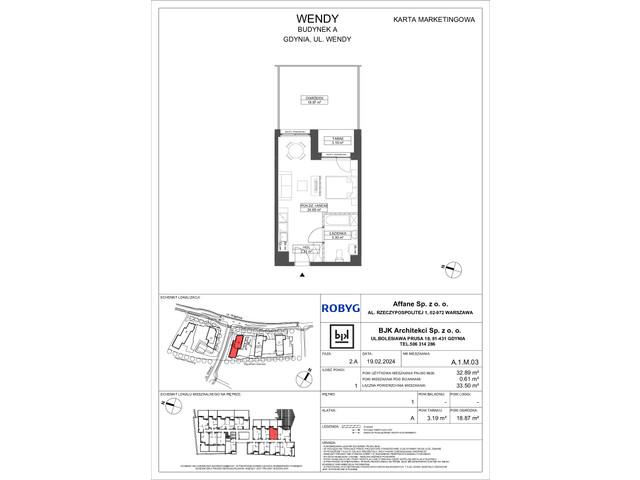 Mieszkanie w inwestycji Wendy, symbol A1M03 » nportal.pl