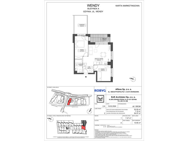 Mieszkanie w inwestycji Wendy, symbol A1M04 » nportal.pl