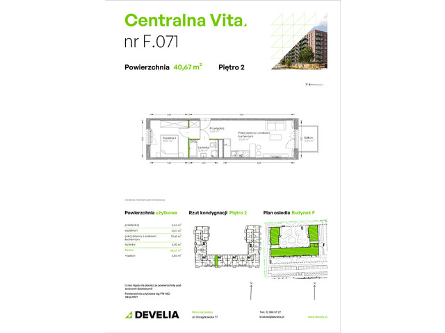 Mieszkanie w inwestycji Centralna Vita, symbol F.071 » nportal.pl