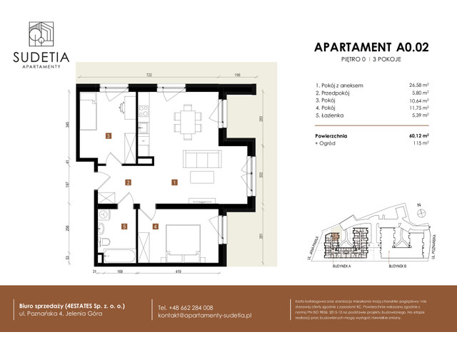 Mieszkanie w inwestycji APARTAMENTY SUDETIA, symbol A0.02 » nportal.pl