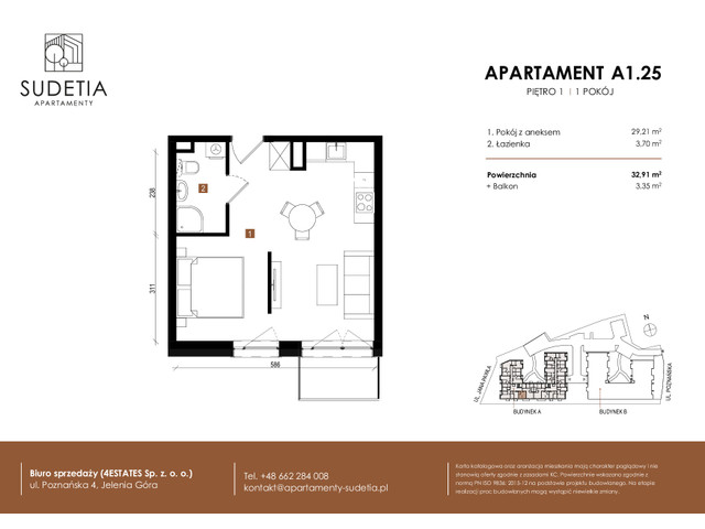 Mieszkanie w inwestycji APARTAMENTY SUDETIA, symbol A1.25 » nportal.pl