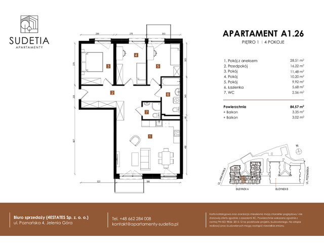 Mieszkanie w inwestycji APARTAMENTY SUDETIA, symbol A1.26 » nportal.pl