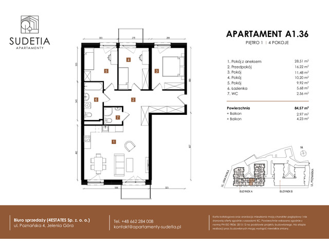 Mieszkanie w inwestycji APARTAMENTY SUDETIA, symbol A1.36 » nportal.pl