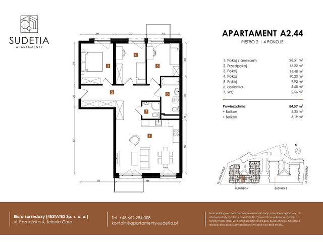 Mieszkanie w inwestycji APARTAMENTY SUDETIA, symbol A2.44 » nportal.pl