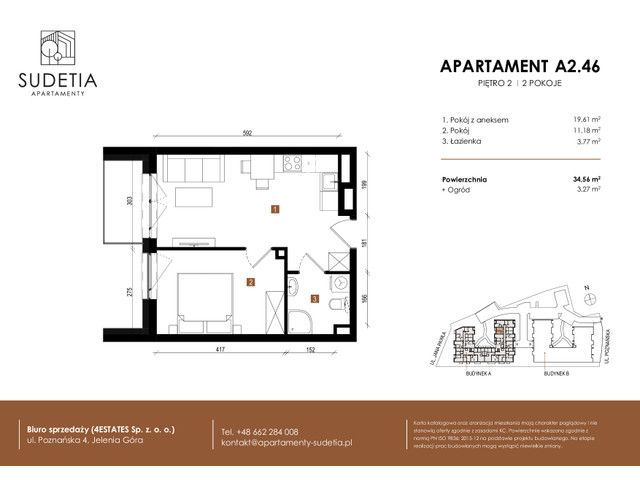 Mieszkanie w inwestycji APARTAMENTY SUDETIA, symbol A2.46 » nportal.pl