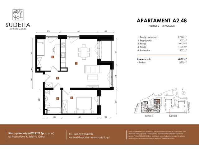 Mieszkanie w inwestycji APARTAMENTY SUDETIA, symbol A2.48 » nportal.pl