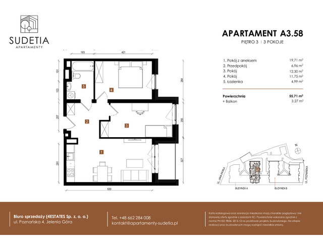 Mieszkanie w inwestycji APARTAMENTY SUDETIA, symbol A3.58 » nportal.pl