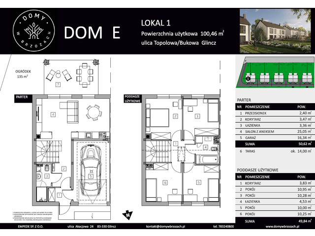 Dom w inwestycji Domy w Brzozach, symbol E1 » nportal.pl