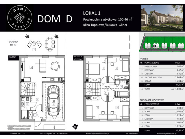 Dom w inwestycji Domy w Brzozach, symbol D1 » nportal.pl