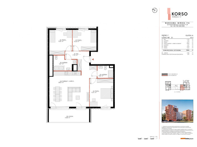 Mieszkanie w inwestycji Korso Mińska 17, symbol 31 » nportal.pl