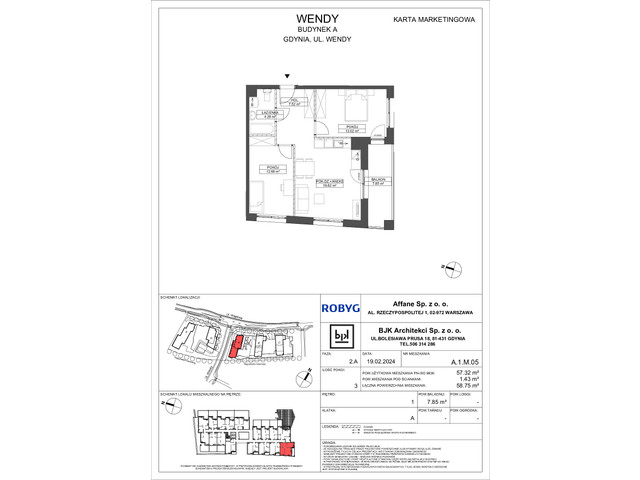 Mieszkanie w inwestycji Wendy, symbol A1M05 » nportal.pl