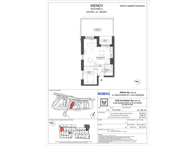 Mieszkanie w inwestycji Wendy, symbol A1M13 » nportal.pl