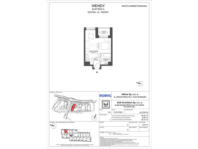 Mieszkanie w inwestycji Wendy, symbol A2M14 » nportal.pl