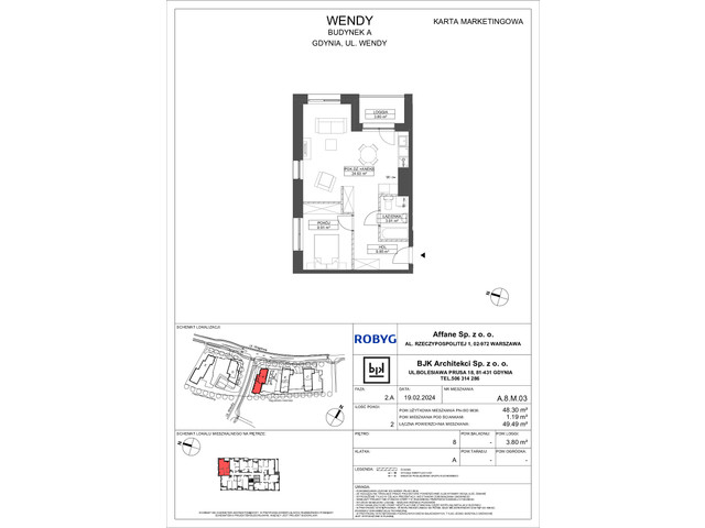 Mieszkanie w inwestycji Wendy, symbol A8M03 » nportal.pl