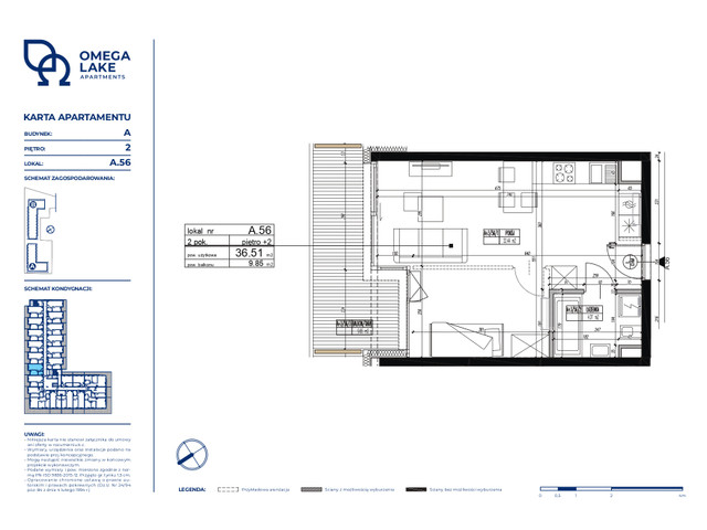 Mieszkanie w inwestycji Omega Lake Apartments, symbol A.2.56 » nportal.pl