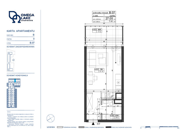 Mieszkanie w inwestycji Omega Lake Apartments, symbol B.0.07 » nportal.pl