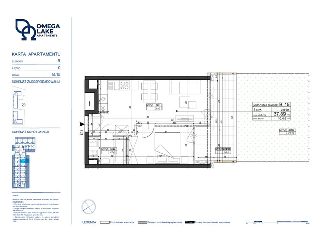 Mieszkanie w inwestycji Omega Lake Apartments, symbol B.0.15 » nportal.pl