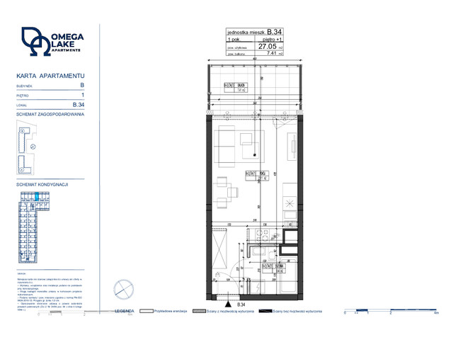 Mieszkanie w inwestycji Omega Lake Apartments, symbol B.1.34 » nportal.pl