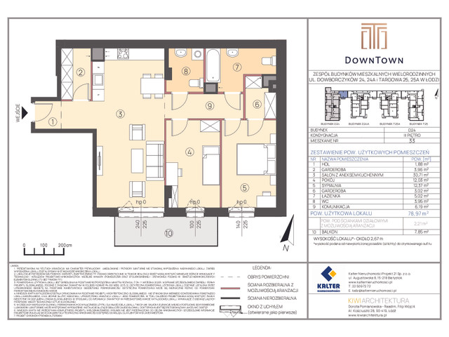 Mieszkanie w inwestycji DownTown, symbol D24_33 » nportal.pl