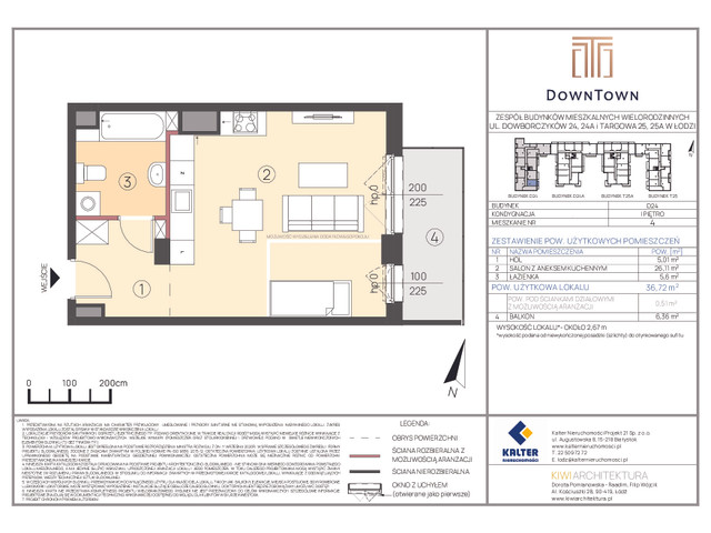 Mieszkanie w inwestycji DownTown, symbol D24_4 » nportal.pl