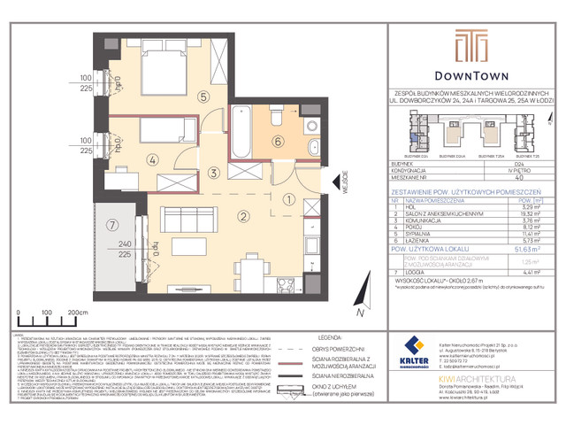 Mieszkanie w inwestycji DownTown, symbol D24_40 » nportal.pl