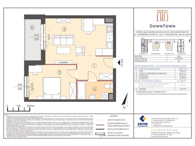 Mieszkanie w inwestycji DownTown, symbol D24_41 » nportal.pl
